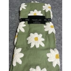 Rachel‎ Zoe Oversized Throw Blanket Daisy 50x70 Tassel Decorative Blanket Floral